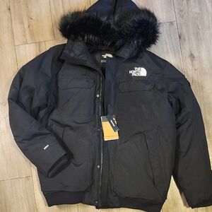 The North Face Men's Black Gothom III Jacket with Fur Hood - XL